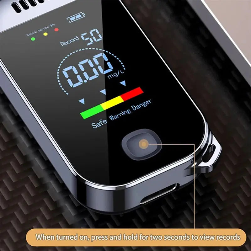 Alkoholtester Professionell Tragbar Digital: LCD-Display, USB Wiederaufladbar Alkoholmessgeräte - Raffiniertedinge Alkoholtester Professionell Tragbar Digital: LCD-Display, USB Wiederaufladbar Alkoholmessgeräte - Raffiniertedinge